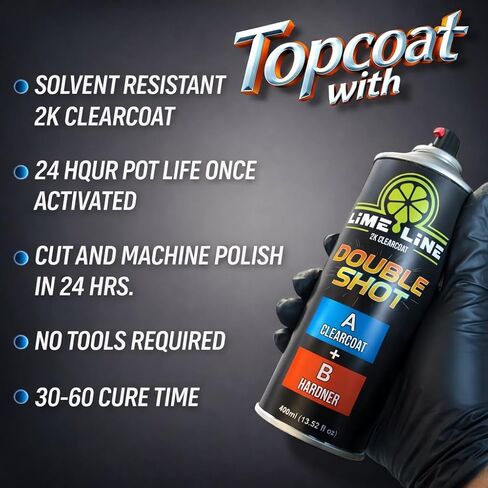 طلاء رش LiME Line للسيارات، طلاء أساسي من اليوريثان متغير اللون من الحرباء - لمسة نهائية مع نظام Clearcoat مزدوج اللمعان 2K (حرباء (أخضر + أرجواني + أزرق)) in Kuwait