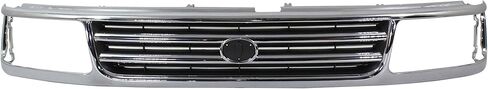 شبكة Garage-Pro متوافقة مع Toyota T100 1993-1998 غلاف كروم/إدراج مطلي باللون الأسود in Kuwait