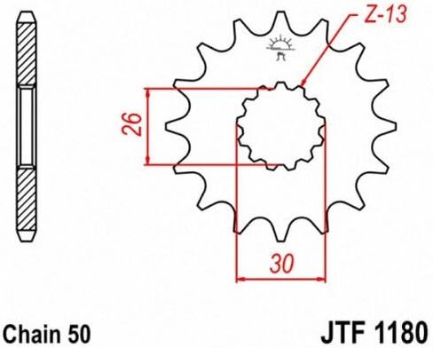 JT Sprockets JTF1180.18 18T Steel Front Sprocket in Kuwait