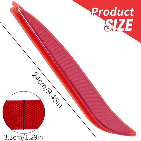 92405-3X000 Rear Bumper Reflector Set, Replacement for Hyundai Elantra 2011-2013 Sedan, Replaces 92406-3X000 in Saudi Arabia