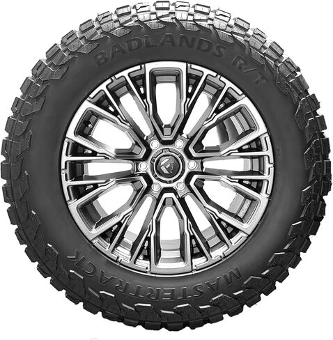 حزمة واحدة: إطار الشاحنة الخفيفة Mastertrack BADLANDS RT 35X12.50R20LT ذو 10 طبقات E 121Q للطرق الوعرة ذات الدفع الرباعي 35/12.50/20 يتضمن ضمانًا لمدة 3 سنوات ضد مخاطر الطريق (الإطار فقط) in Kuwait
