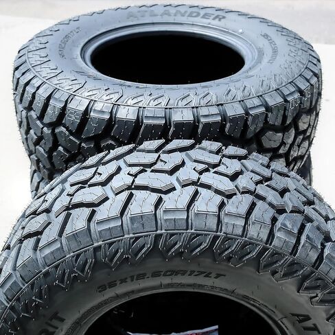 Set of 2 (TWO) Atlander Roverclaw R/T All-Terrain Mud Off-Road Light Truck Radial Tires-35X12.50R17LT 35X12.50X17 35X12.50-17 121Q Load Range E LRE 10-Ply RBL Raised Black Letters in Saudi Arabia