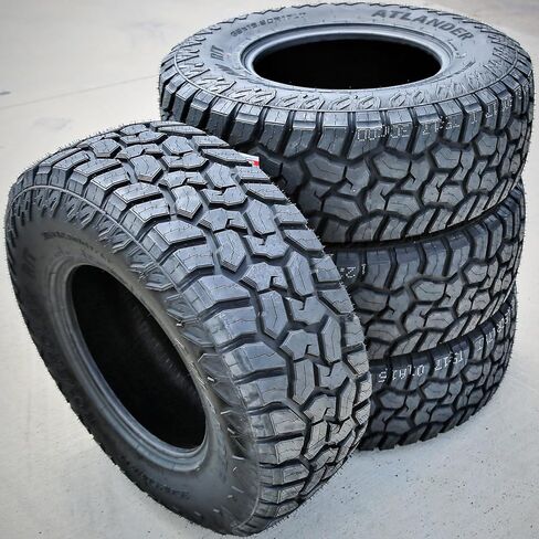 Set of 2 (TWO) Atlander Roverclaw R/T All-Terrain Mud Off-Road Light Truck Radial Tires-35X12.50R17LT 35X12.50X17 35X12.50-17 121Q Load Range E LRE 10-Ply RBL Raised Black Letters in Saudi Arabia