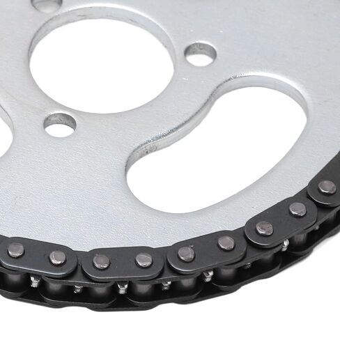 Sprocket and Chain Kit, T8F Front and Rear Drive Sprocket Chain Kit, Steel Chain and Sprocket Kits, Versatile Chains Sprockets for Modified Karts, ATVs, Mini Motorcycles in Kuwait