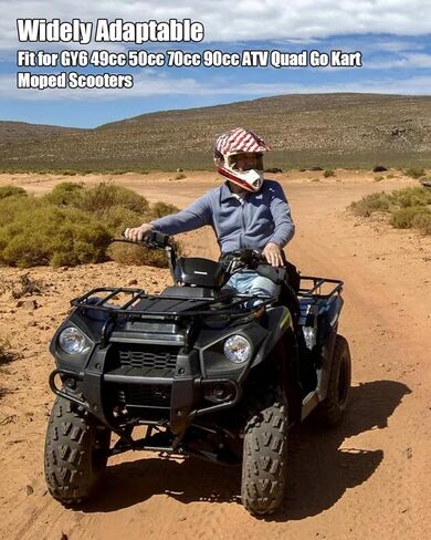 فلتر هواء 38 مم متوافق مع GY6 49cc 50cc 70cc 90cc ATV رباعية الدراجات البخارية Go Kart، قطعتان in Kuwait
