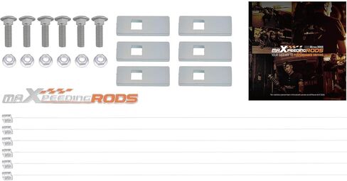 وصلة ربط المقطورة الأمامية maxpeedingrods، جهاز استقبال 2 بوصة مع غطاء وصلة مطاطية، وصلة سحب تناسب Ford F-250 F-350 F-450 Super Duty 2017-2026 in Kuwait