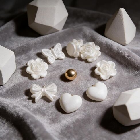 760 Pcs Pearl Beads for Jewelry Making, Storage Box DIY Craft Beads Set, Assorted Imitation Pearls Rose Pearls Bow Heart Shaped Beads with Holes for Bracelets Necklaces Crafts Decor in Kuwait
