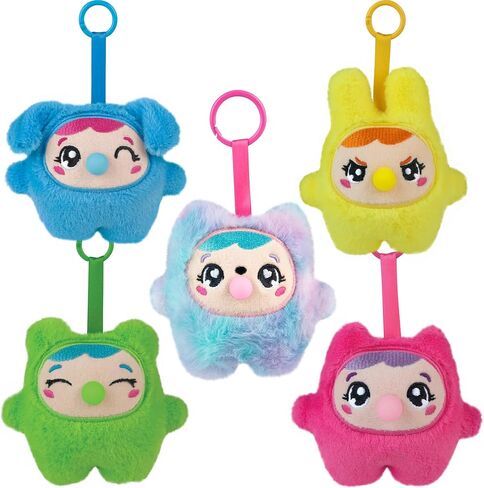 سلسلة مفاتيح من القطيفة من ORB Bubbleez Babies صندوق أعمى متنوع - لعبة تململ طفل Bubbleez واحدة فردية - اضغط لتفجير فقاعة كبيرة - ألعاب ضغط سحرية قابلة للتجميع لحقائب الظهر والمفاتيح وحقائب اليد المزيد in Kuwait