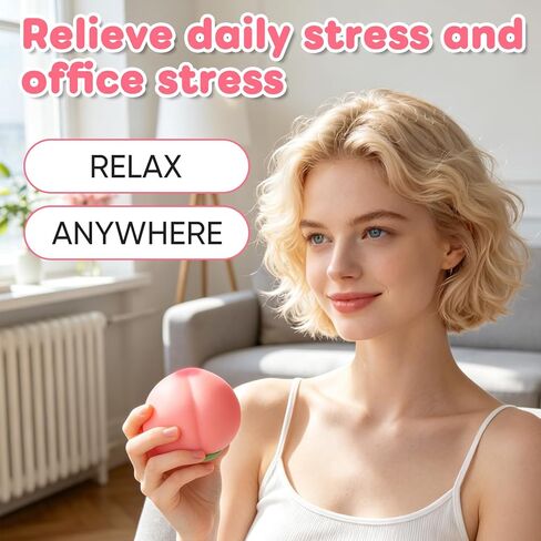 Peach Squishies Slow Rising Stress Relief Toy, Realistic Juicy Peach Shaped Fruit Squeezable Balls, Flexible Sensory Fidget Toy for Adults Office Desk Stress Relief Squishy Classroom Prizes in Saudi Arabia