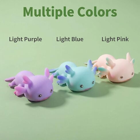 3Pcs Axolotl Stress Relief Toys, cuteSquishy Animal Toys for Stress Relief, Mini Axolotl Toy for Pulling for Birthday, Christmas, Office, Stocking Stuffer Gift ADHD Autism Anxiety (3pcs American newt) in Kuwait