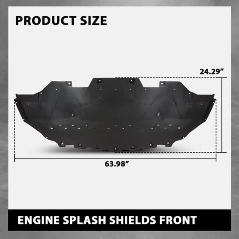 G-PLUS Front Engine Splash Shield Cover Compatible with Ford Mustang EcoBoost/EcoBoost Premium 2018-2022, Mustang GT/GT Premium 2018-2022 JR3Z17626A FO1228164 in Kuwait