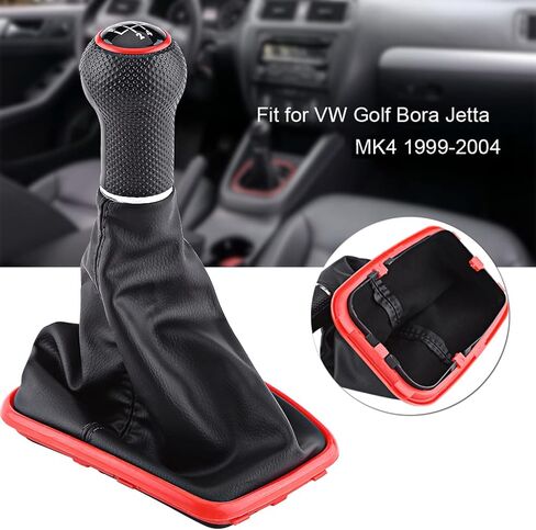 5 Speed Gear Shift Knob Gaitor Boot with Cover Compatible with MK4 1999‑2004 in Saudi Arabia