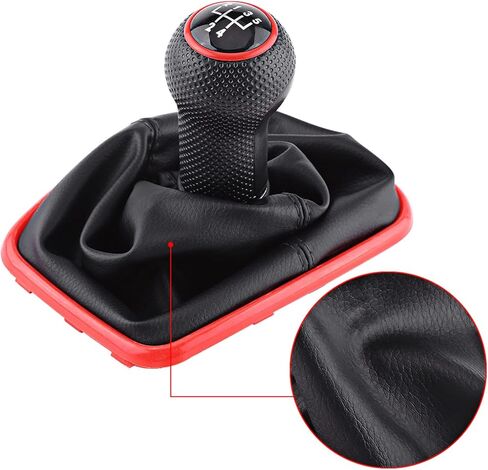 5 Speed Gear Shift Knob Gaitor Boot with Cover Compatible with MK4 1999‑2004 in Saudi Arabia