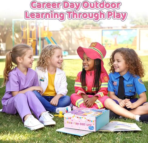Meland Dress Up Clothes for Girls - Career Day Costume for Kids Ages 3-8 Year Old, Pretend Play Gift for Kids Girls in Saudi Arabia