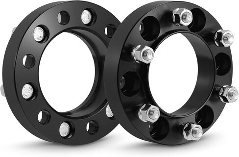 Wheel Spacers 1.25", 6x5.5, CB 106mm with 12x1.5 Studs Compatible with 1995-2023 Tacoma (6 Lug), 1996-2023 4Runner, 2001-2007 Sequoia, 2007-2021 FJ Cruiser, 2002-2022 GX460 in Saudi Arabia