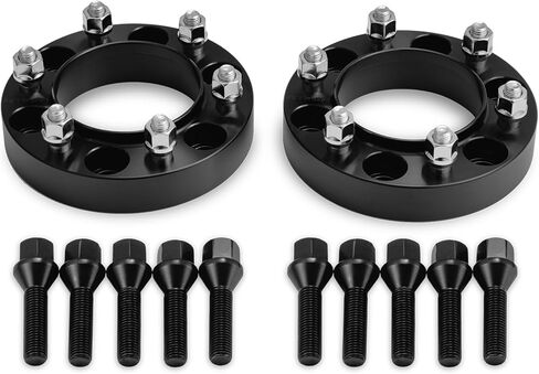 Wheel Spacers 1.25", 6x5.5, CB 106mm with 12x1.5 Studs Compatible with 1995-2023 Tacoma (6 Lug), 1996-2023 4Runner, 2001-2007 Sequoia, 2007-2021 FJ Cruiser, 2002-2022 GX460 in Saudi Arabia