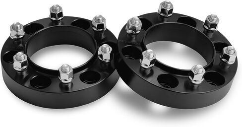 Wheel Spacers 1.25", 6x5.5, CB 106mm with 12x1.5 Studs Compatible with 1995-2023 Tacoma (6 Lug), 1996-2023 4Runner, 2001-2007 Sequoia, 2007-2021 FJ Cruiser, 2002-2022 GX460 in Saudi Arabia