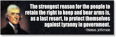 CafePress Thomas Jefferson Quote Car Magnet 10 X 3 10 x 3 "، مغناطيس ممتص الصدمات in Kuwait