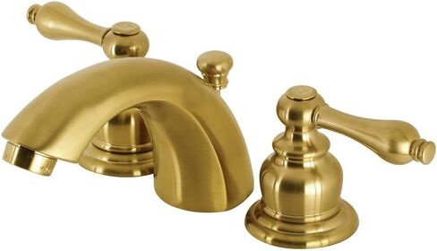 Kingston Brass KB947AX VICTORIAN MINI-WIDSPREAD HOURKER FAUCET ، 4.5 × 3.5 × 2.06 ، النيكل in Kuwait