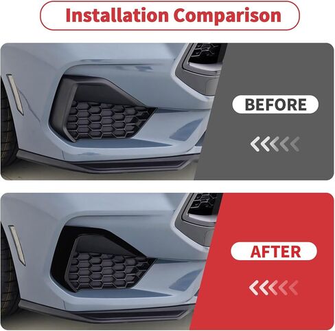 غطاء عاكس فتحة التهوية الأمامي من Linskip متوافق مع 2024 2025 2026 Ford Mustang GT Dark Horse، زخرفة شبكية لملحقات Mustang (أسود لامع) in Kuwait