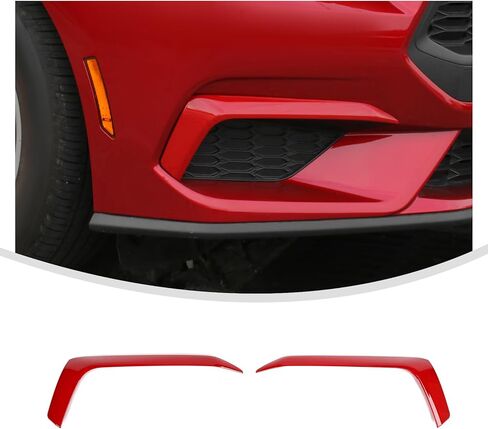 غطاء عاكس فتحة التهوية الأمامي من Linskip متوافق مع 2024 2025 2026 Ford Mustang GT Dark Horse، زخرفة شبكية لملحقات Mustang (أسود لامع) in Kuwait