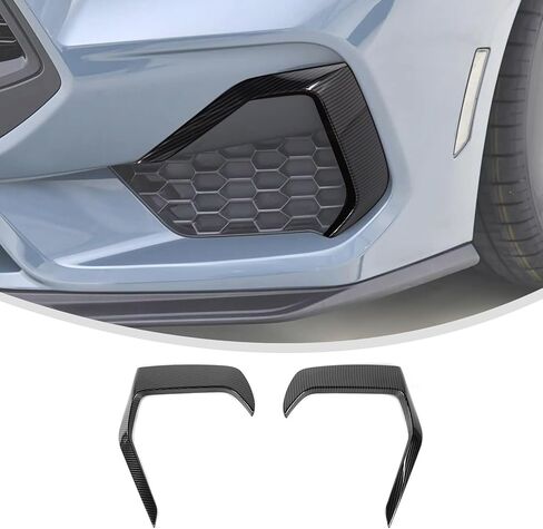 غطاء عاكس فتحة التهوية الأمامي من Linskip متوافق مع 2024 2025 2026 Ford Mustang GT Dark Horse، زخرفة شبكية لملحقات Mustang (أسود لامع) in Kuwait