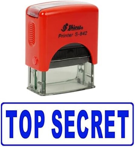 TOP Secret Self Inking Rubber Stamp Custom Shiny Office Stationary Stamp in Kuwait