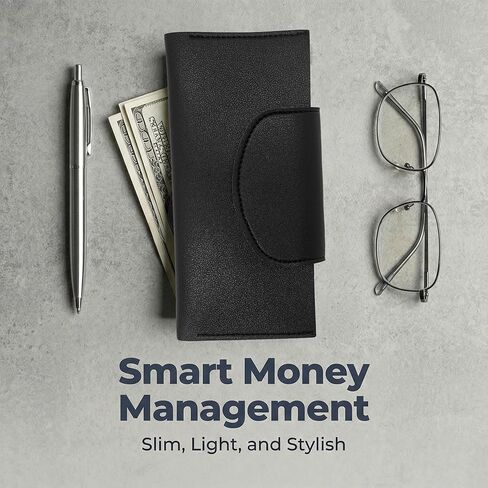 Cash Wallet for Women Long Envelope Bill Holder for Money and Dollar Storage All-in-One Slim Bifold Envelop Organizer for Cash Cards Travel and Daily Use in Kuwait