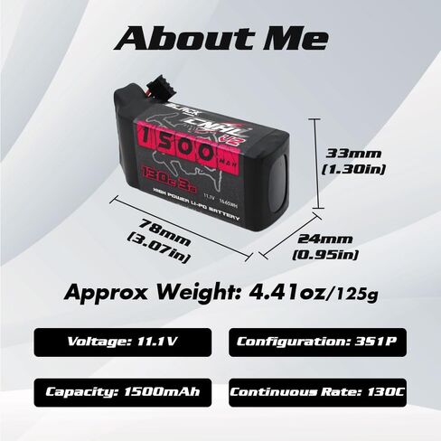 CNHL 1500mAh 3S Lipo Battery 11.1V 100C with XT60 Connector for RC Car RC Trucks RC Boat FPV Racing,RC Quadcopter Helicopter Airplane(2 Packs) in Saudi Arabia