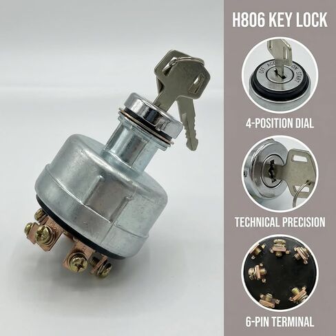 TL130 TL150 Ignition Switch with 2 Keys Compatible with Takeuchi TB125 TL130 TB135 TB145 TL150 TB175 TB228 TB235 TB250 1700100023 1700100052 1700100072 in Saudi Arabia