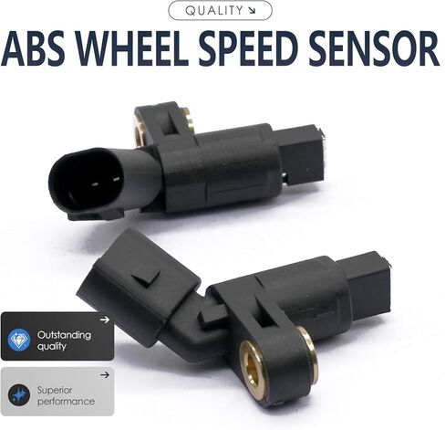 2PCS ABS Wheel Speed Sensor Front Compatible with Volkswagen Compatible with Audi Beetle Cabrio Corrado Golf Jetta Passat TT TT Quattro Replaces 1H0927807 1J0927803 1H0927808 1J0927804 93-10 in Kuwait