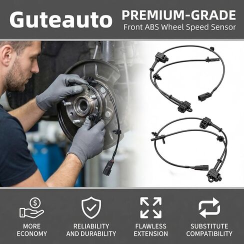 Front Left & Right ABS Wheel Speed Sensor Set for Mazda CX-5 2013/2015-2016 for Mazda 6 2014-2020 | OE Replacement K0114370X K0114370XA | Anti-Lock Brake System | 2 Pack in Kuwait