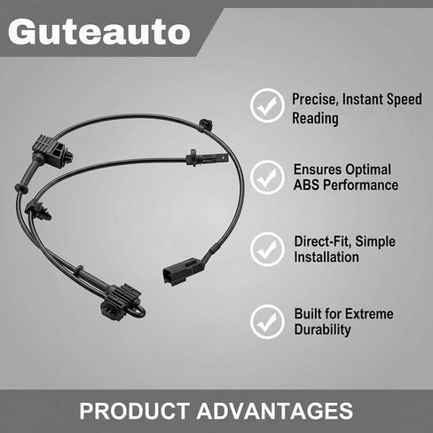 Front Left & Right ABS Wheel Speed Sensor Set for Mazda CX-5 2013/2015-2016 for Mazda 6 2014-2020 | OE Replacement K0114370X K0114370XA | Anti-Lock Brake System | 2 Pack in Kuwait