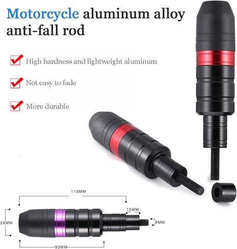 2Pcs Motorcycle Frame Slider for Honda SCL500 2024 2025, Aluminum Crash Pads Engine Protector, Crash Protector Engine Guard Falling Protection Pad Accessories,A RED in Saudi Arabia