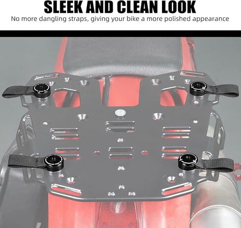 NICECNC Luggage Carrier Strap Rear Luggage Rack Ring Compatible with Yamaha YZ YZF WRF 125 250 450, Compatible with Kawasaki KX KXF125 250 450, Fit for Off-Road Models, See Fitment in Kuwait