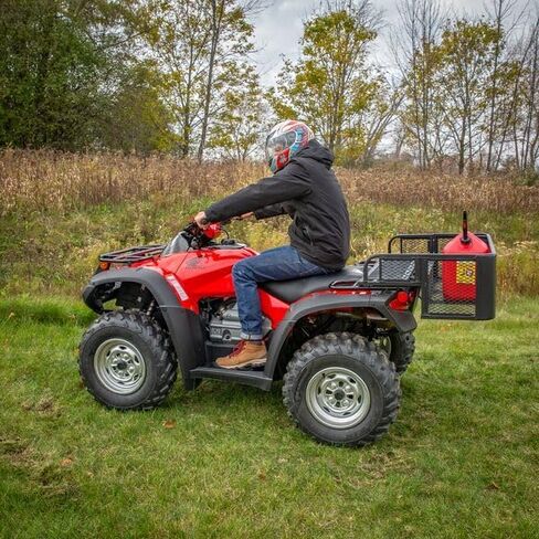 Black Widow Universal Deluxe Steel Mesh ATV Rear Drop Basket Rack in Saudi Arabia