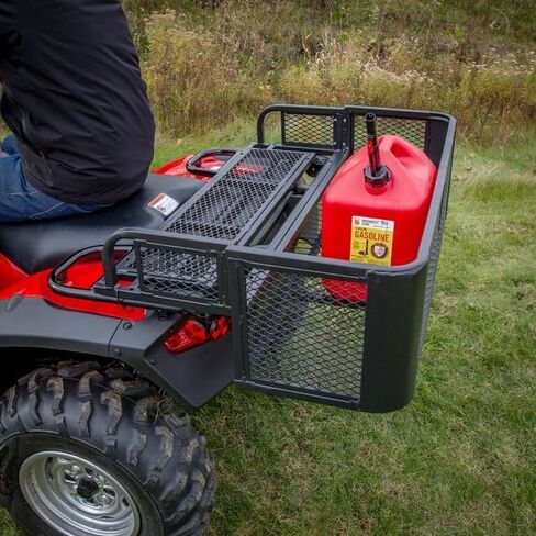 Black Widow Universal Deluxe Steel Mesh ATV Rear Drop Basket Rack in Saudi Arabia