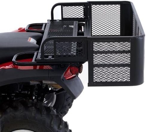 Black Widow Universal Deluxe Steel Mesh ATV Rear Drop Basket Rack in Saudi Arabia