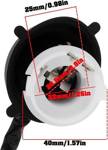 2 قطعة دراجة نارية المصباح لمبة محول القابس BA20D متوافق مع نموذج REX RS 400 450 500 in Kuwait