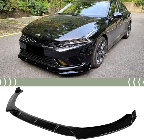 FITS 2021-2024 KIA Optima K5 Glossy Black Performance Style 3 PCS Front Bumper Lip in Kuwait