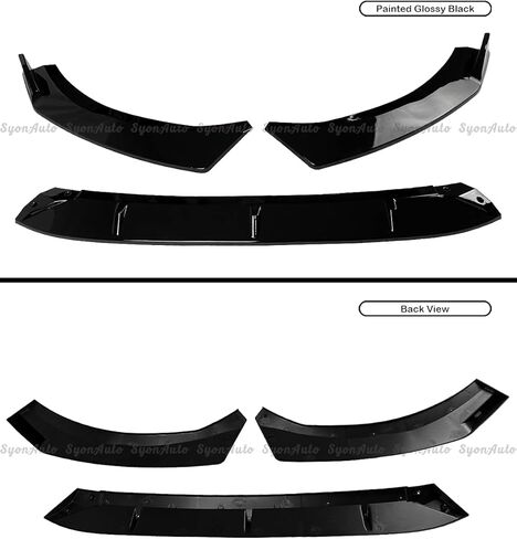 FITS 2021-2024 KIA Optima K5 Glossy Black Performance Style 3 PCS Front Bumper Lip in Kuwait