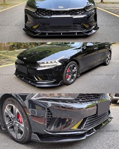 FITS 2021-2024 KIA Optima K5 Glossy Black Performance Style 3 PCS Front Bumper Lip in Kuwait