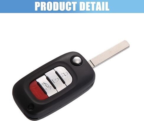 X AUTOHAUX CWTWB1G767 مفتاح السيارة فوب شل 4 زر التحكم عن بعد مفتاح القضية قذيفة دخول بدون مفتاح استبدال الإسكان الأسود لFortwo الذكية 453 فورفور 2015-2017 in Kuwait