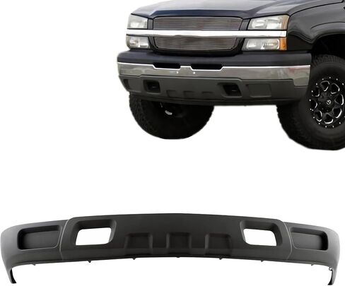 CarPartsDepot نسيج المصد الأمامي للسد الستارة عاكس الهواء السفلي متوافق مع شيفروليه متوافق مع Chevy Silverado 1500 HD 2500 3500 كابينة بيك اب وهيكل طاقم قياسي ممتد 2003-2007 in Kuwait