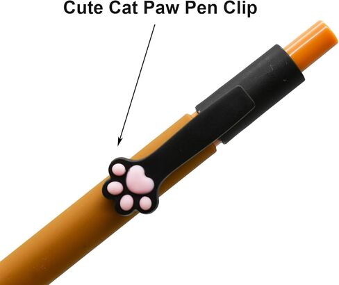 Maydahui 9PCS Retractable Cute Cat Paw Pens Cat Tail Press Pens Cat Claw Writing Rollerball Pens Black Ink for Cat Lovers School Office Home Birthday Gifts in Kuwait