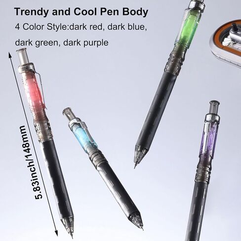Maydahui 8PCS Dark Night Starship Gel أقلام متعة الجدة سايبر العصرية بارد مجموعة القلم المضادة للانزلاق قبضة الحبر الأسود ليوميات التخرج الذكور حفلة عيد ميلاد هدايا مكتب الديكور in Kuwait