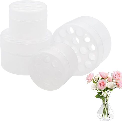 Pine & Linen 4 Pack Spiral Ikebana Stem Holder, DIY Bouquet Kit Spiral Stem Holder Flower Arrangement Tools, Twister Ikebana Tools for Flower Arrangements/Wedding Decorators(Clear) in Saudi Arabia