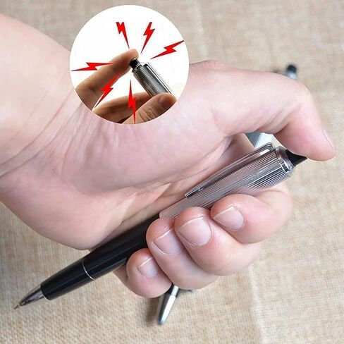 4 قطع من أقلام الصدمات - قلم حبر جاف كهربائي مقلب للصدمات، ألعاب نكتة أقلام الصدمات الكهربائية ألعاب خدعة لحفلات عيد الهالوين المضحكة للبالغين، هدية ممتعة للأصدقاء والعائلة in Kuwait