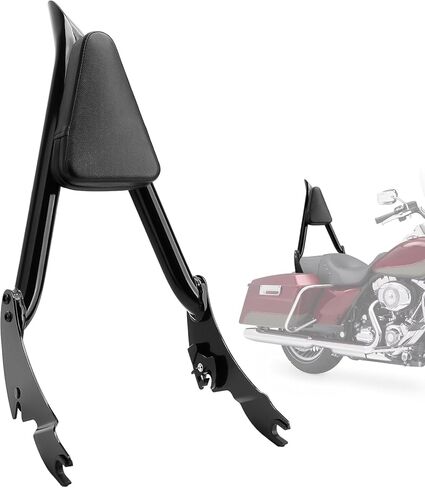 26" Motorcycle Sissy Bar Backrest, Detachable Passenger Backrest High-Strength Steel Sissy Bar Compatible with Harley Touring Street Road Glide Road King Street Glide 2009-2025 in Saudi Arabia