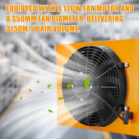مبرد الزيت الهيدروليكي DC12V، مبرد الهواء، 120 وات، 200 لتر/الدقيقة (53 جالونًا في الدقيقة)، قدرة التبريد 18000 كيلو كالوري/ساعة، ضغط العمل ≥ 2 ميجا باسكال، 12 فولت، AH1470T-CA AH1470T in Kuwait